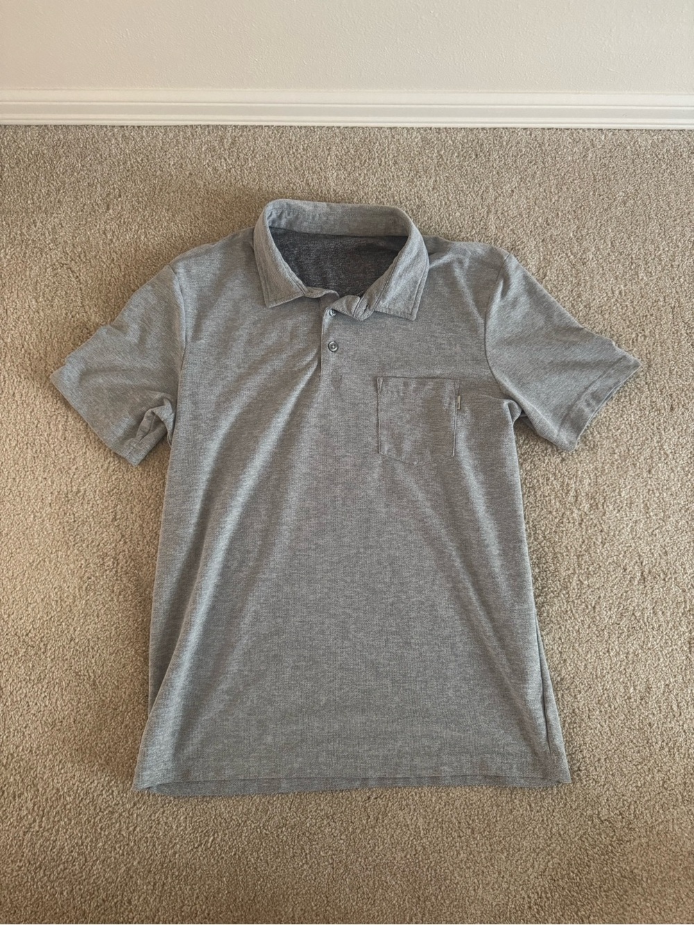 Vuori Men's Heather Gray Pocket Polo